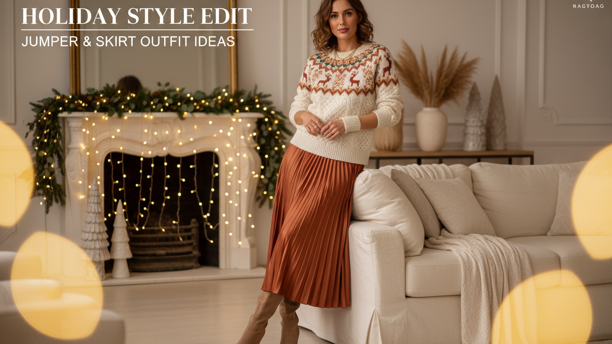 Christmas Jumper & Skirt Outfit Ideas