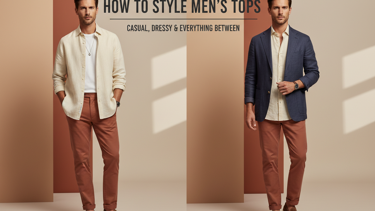 How to Style Men's Tops Casual Dressy & Everything Between