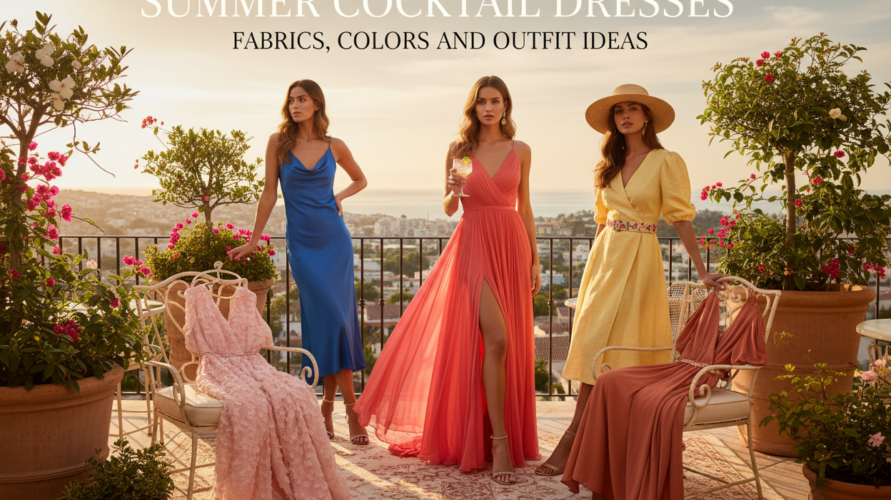 Summer Cocktail Dresses: Fabrics, Colors and Outfit Ideas
