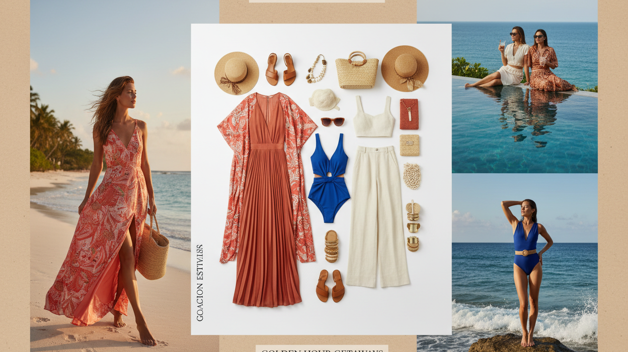 Vacation Outfit Ideas: Resort Wear, Swimwear and Maxi Dresses
