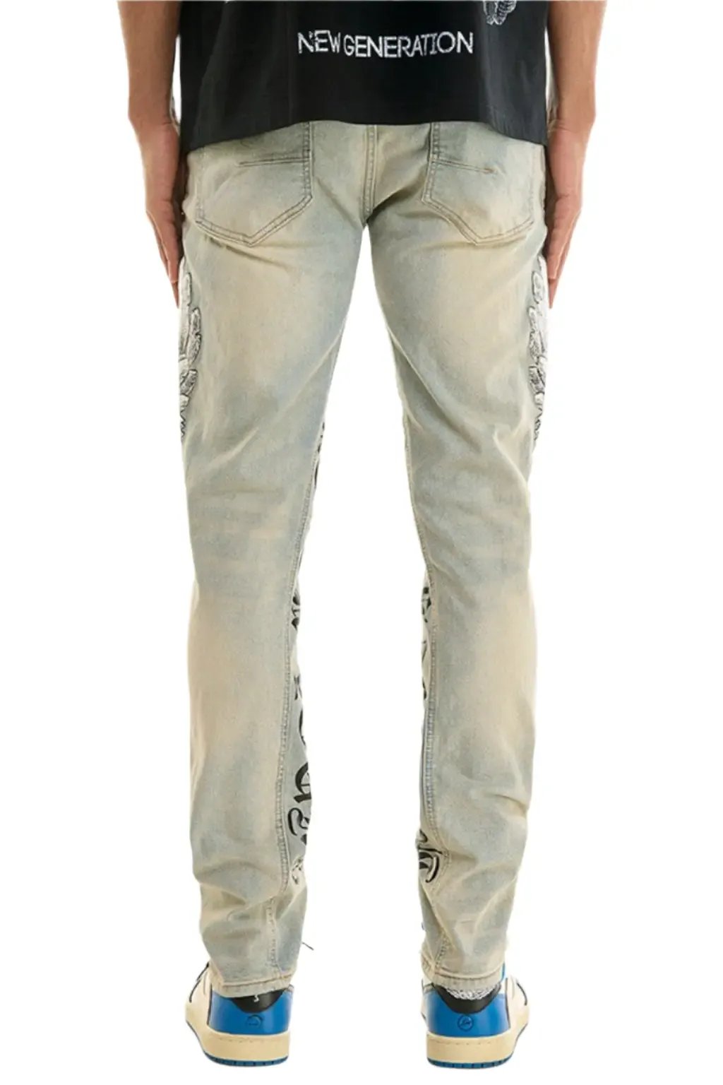 Stacked jeans outfit view - Epicplacess