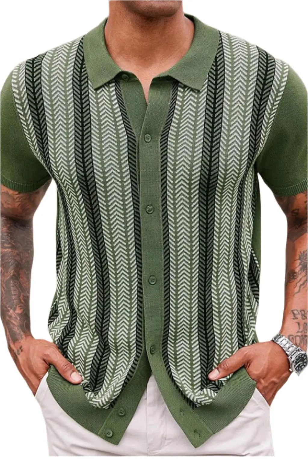 Peyton Striped Textured Shirt - Epicplacess