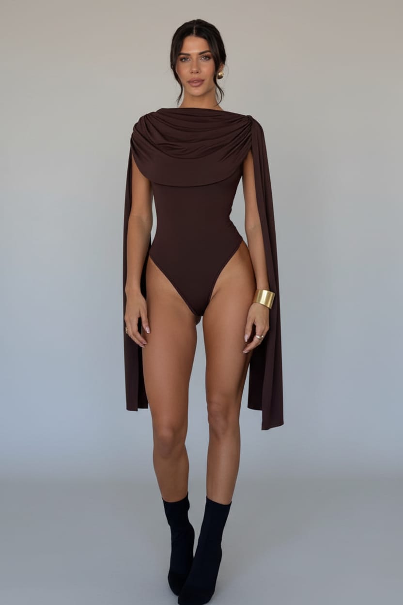 Chocolate brown bodysuit detail - Epicplacess