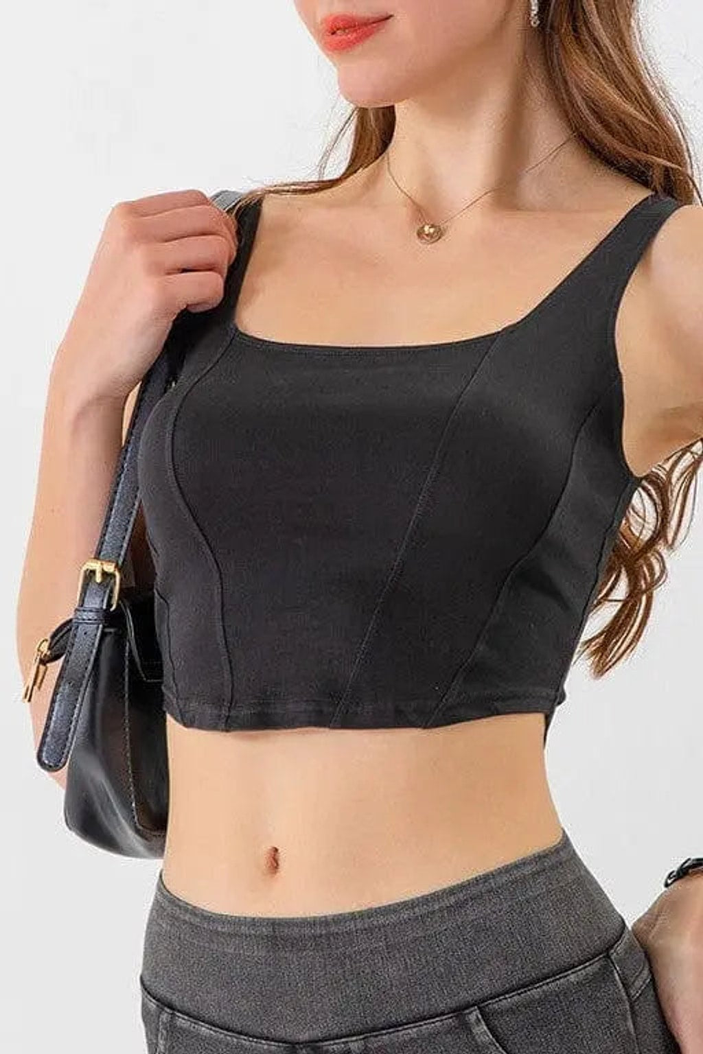 Denim crop top detail - Epicplacess