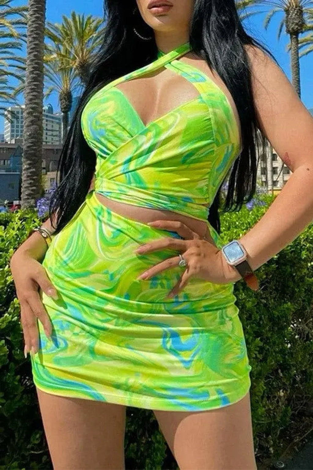 Green skirt set - Epicplacess