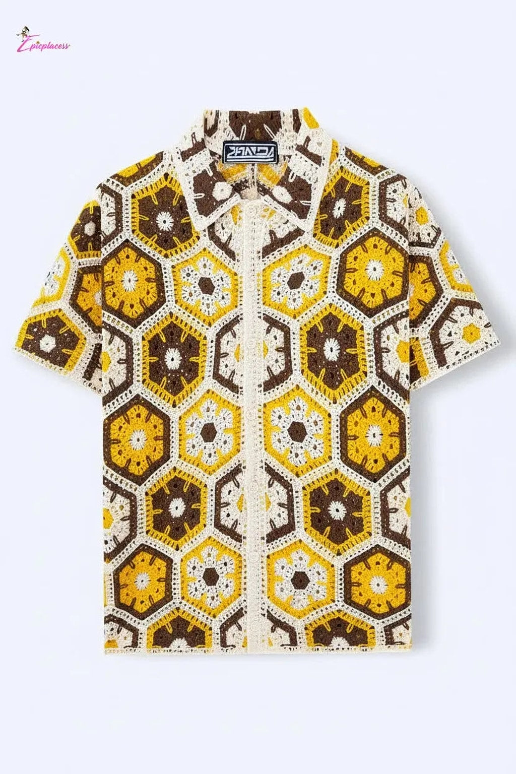 Crochet shirt front view - Epicplacess