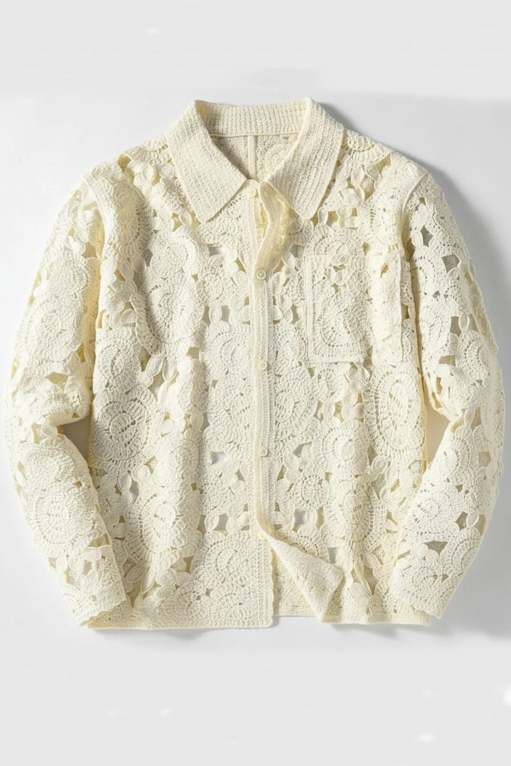 Ivory lace shirt detail - Epicplacess