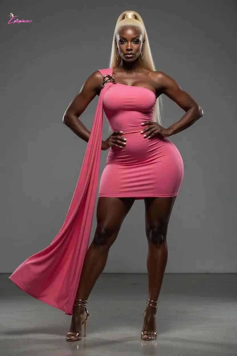 Gold clasp mini dress - Epicplacess