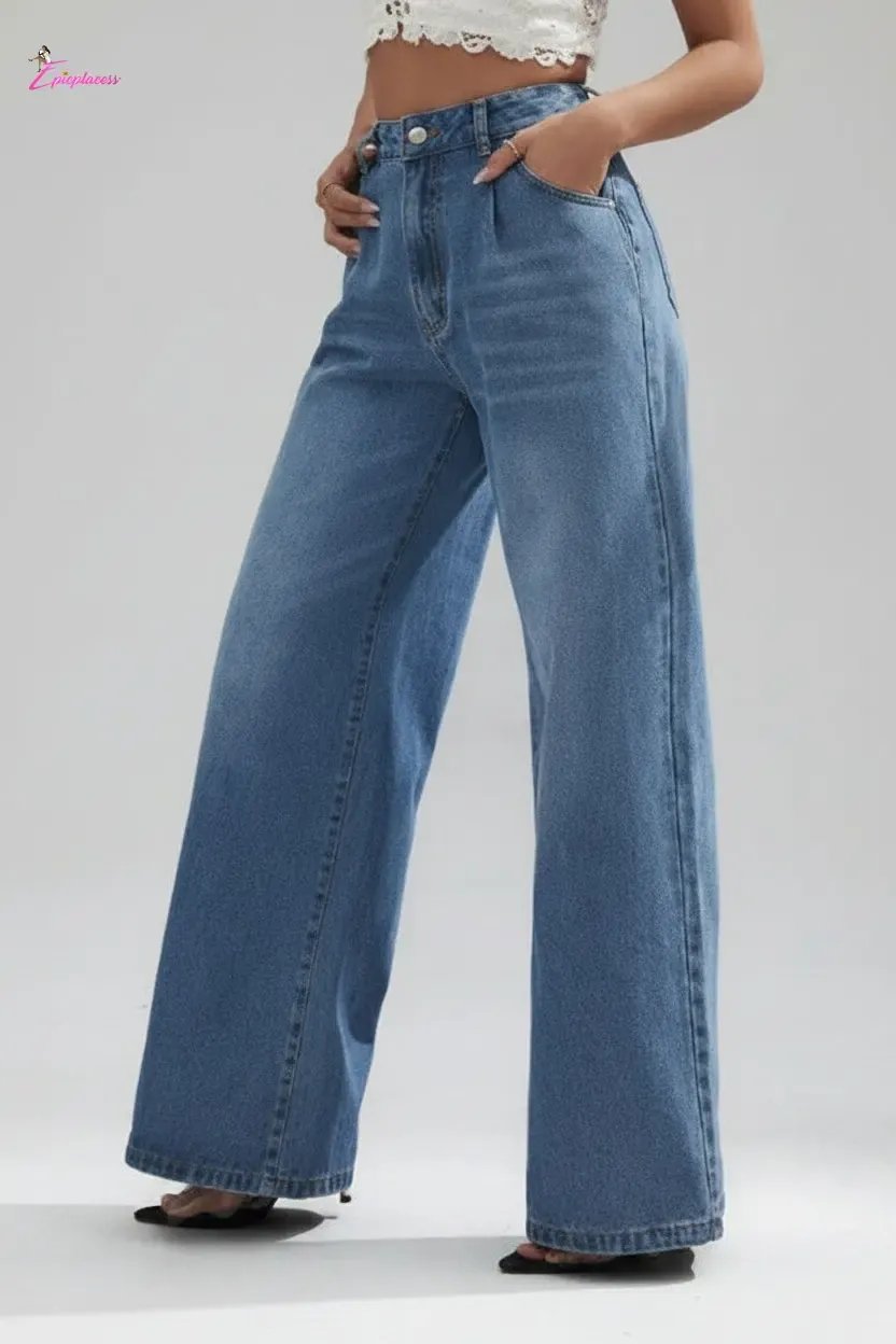 Wide-leg jeans detail - Epicplacess
