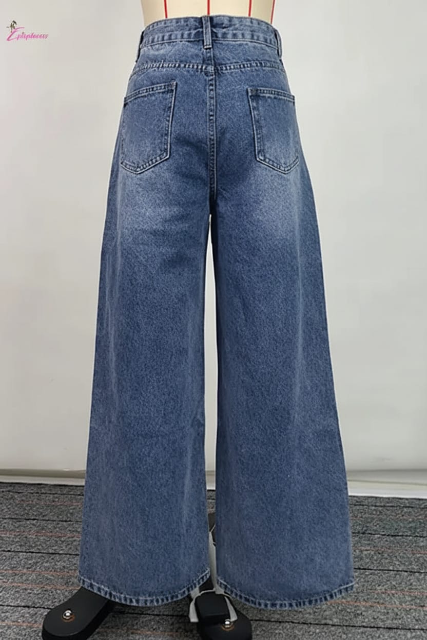 Wide-leg jeans detail - Epicplacess