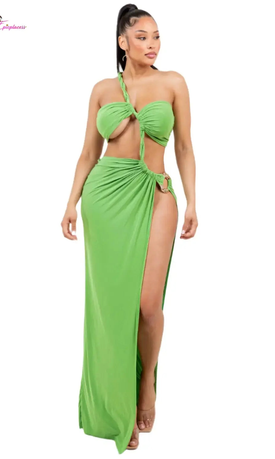 It's Called Elegance Maxi Dress TWISTED CUT OUT - Epicplacess