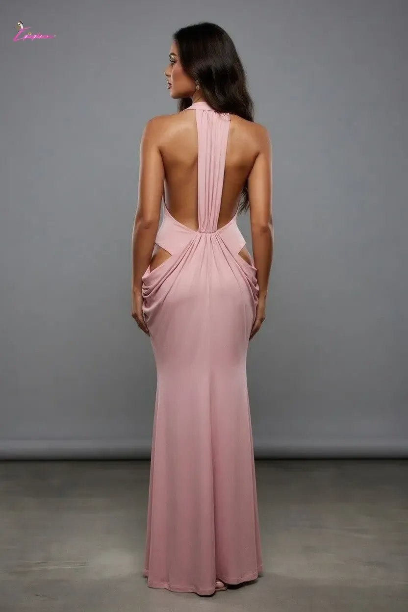 Jewel clasp maxi dress final view - Epicplacess