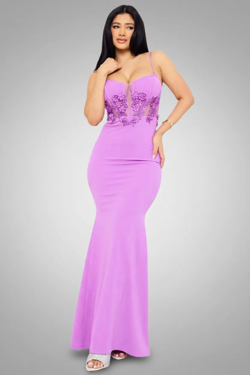 Purple gown outfit view - Epicplacess