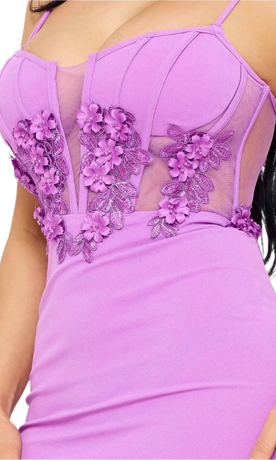 Bead On Flower Embellished Gown Maxi Dress - Epicplacess