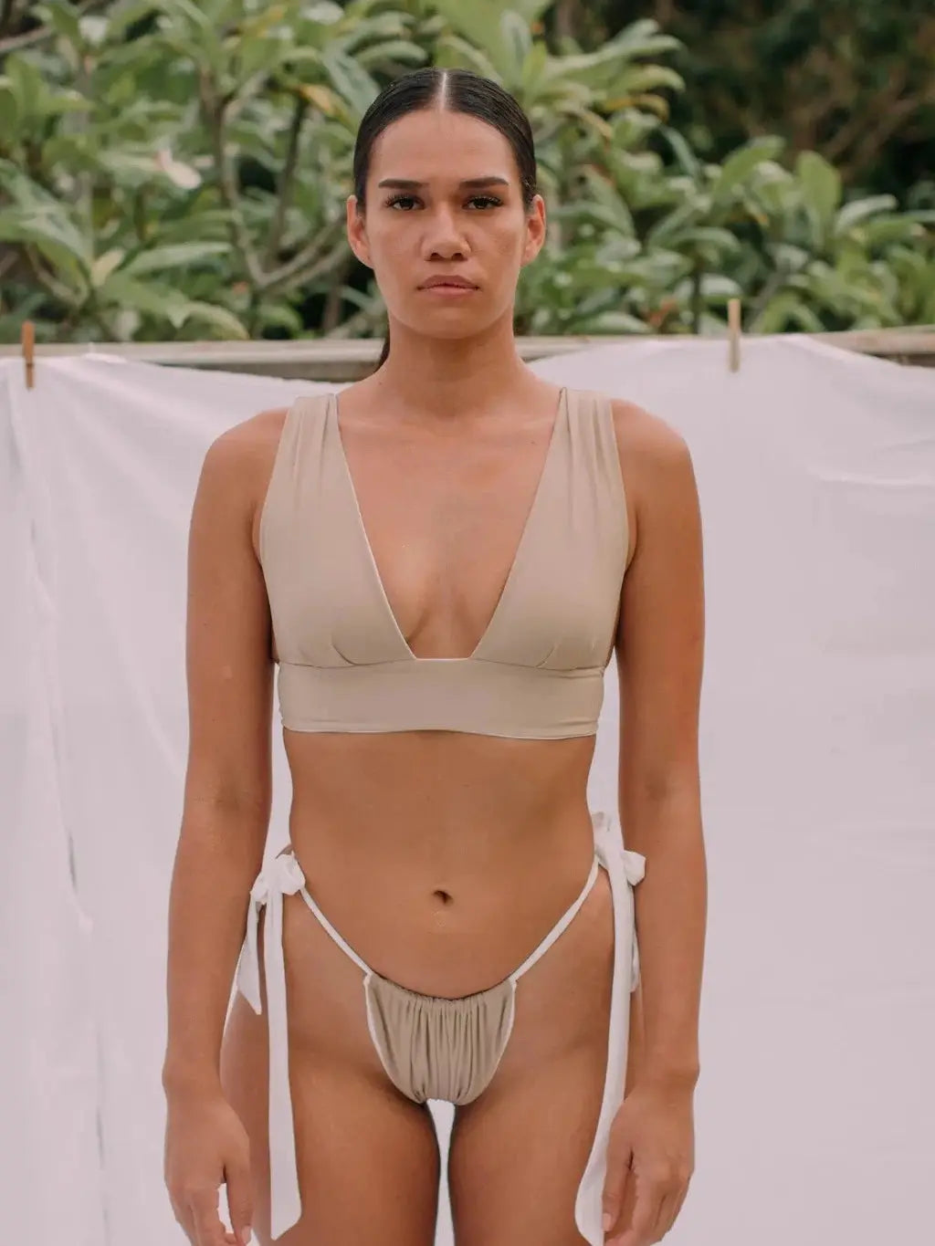 Epic Ruffle 2 Piece Bikini Set -Brown - Epicplacess