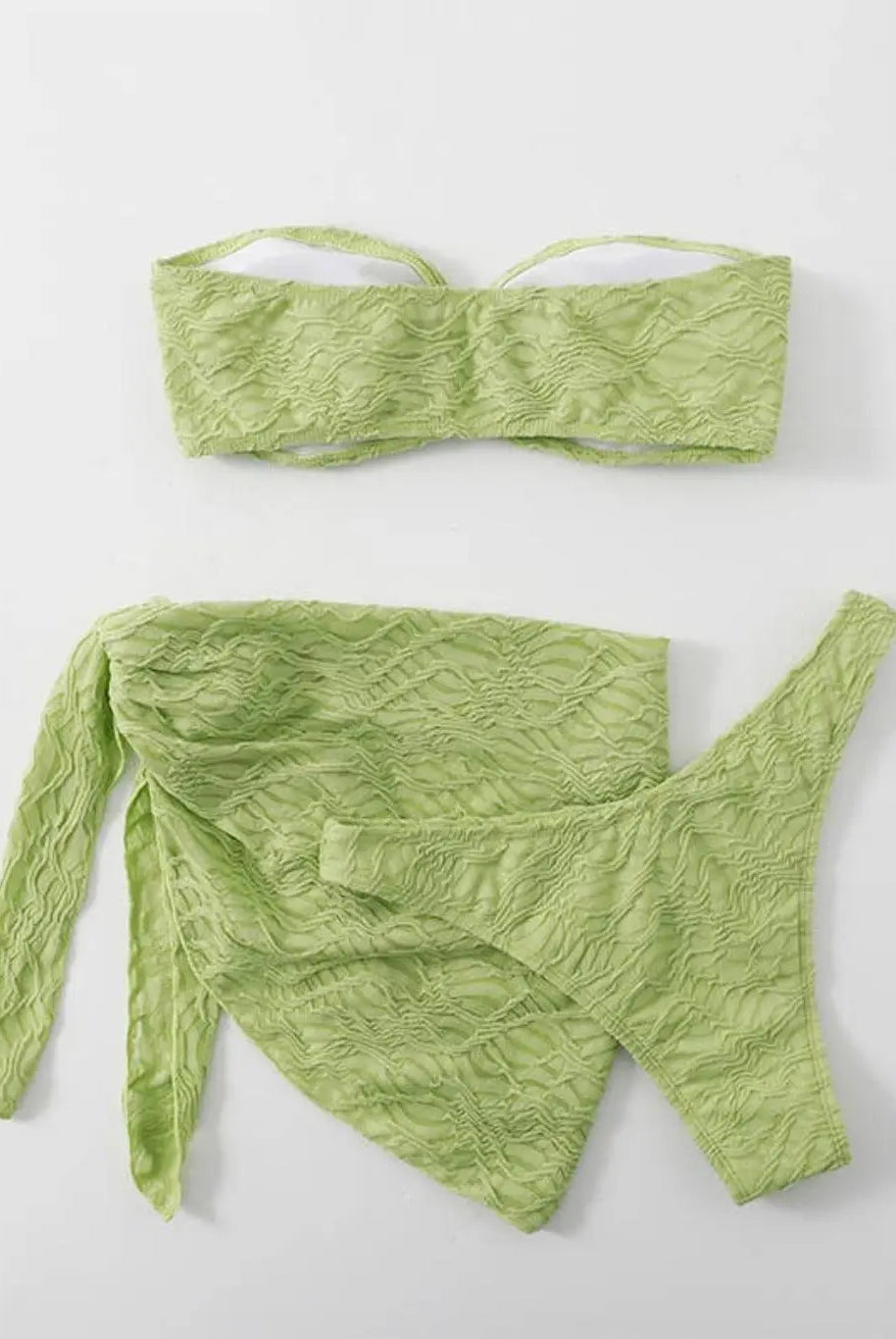 Sarong Bandeau 3 Piece Bikini Sunsuit bikini Epicplacess