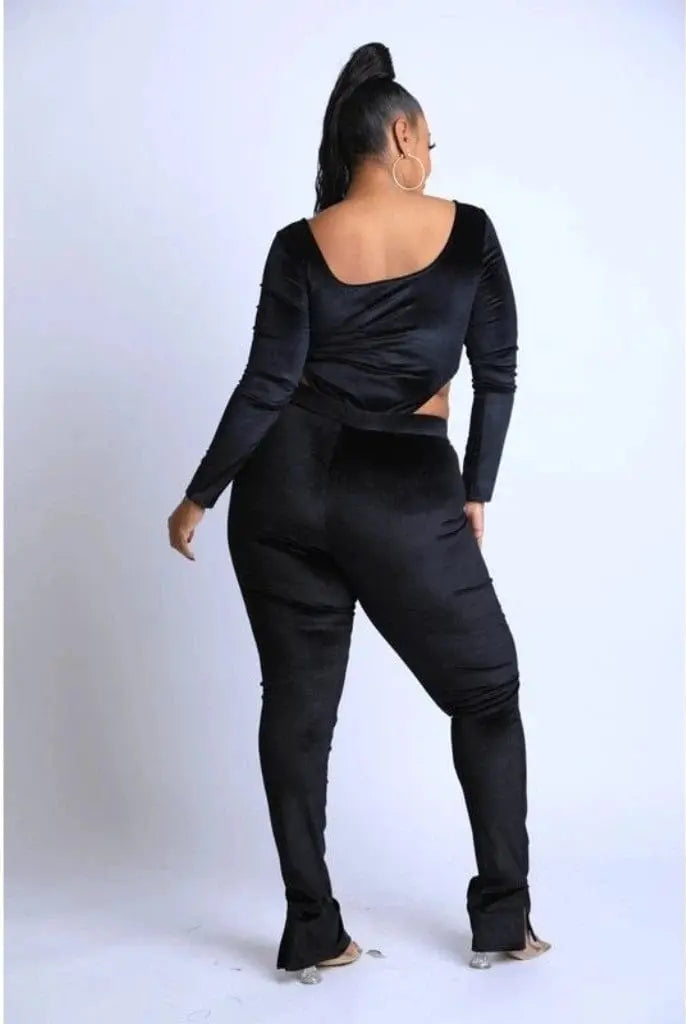 Weekend Ready Lineup Legging Set - Black Bodysuit Epicplacess