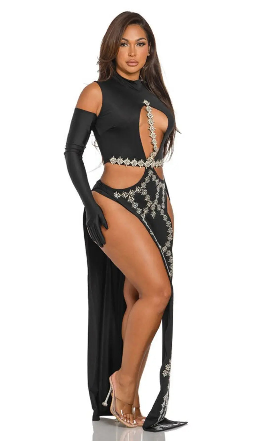 Rock My World Gala Gown Maxi Dress - Black - Epicplacess