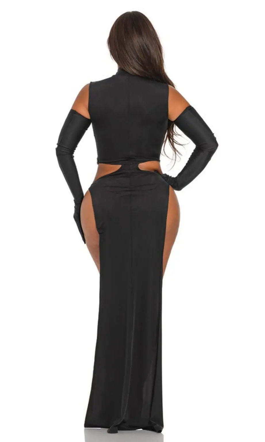Rock My World Gala Gown Maxi Dress - Black - Epicplacess
