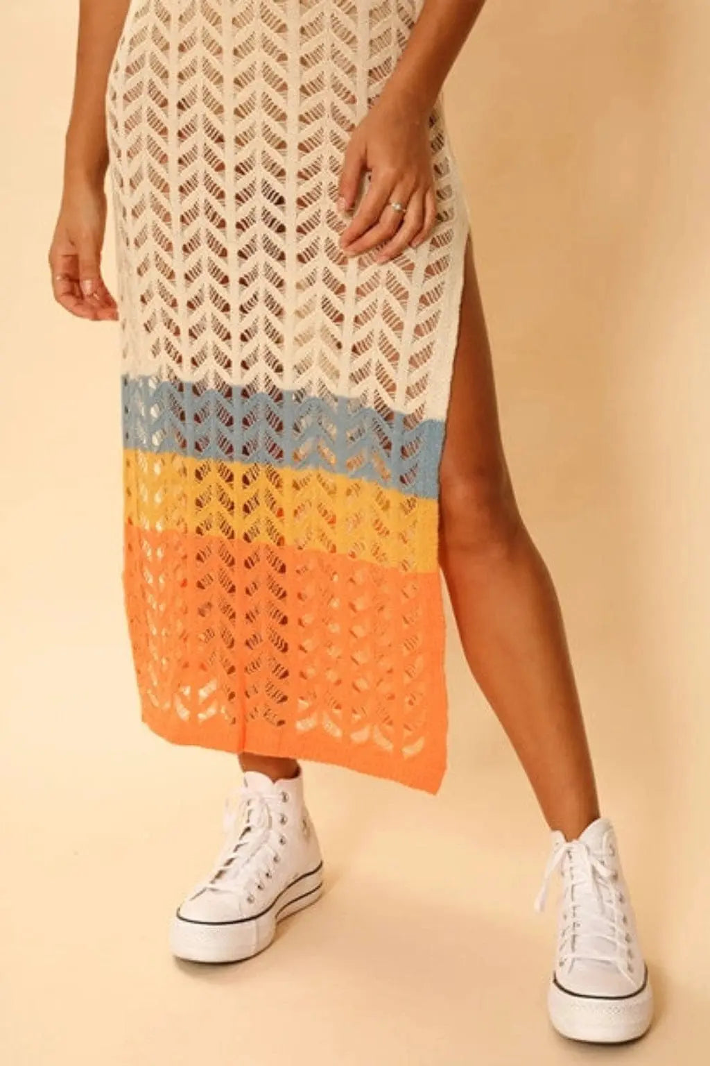 Time for the Beach cover up Dress Epicplacess Cream S