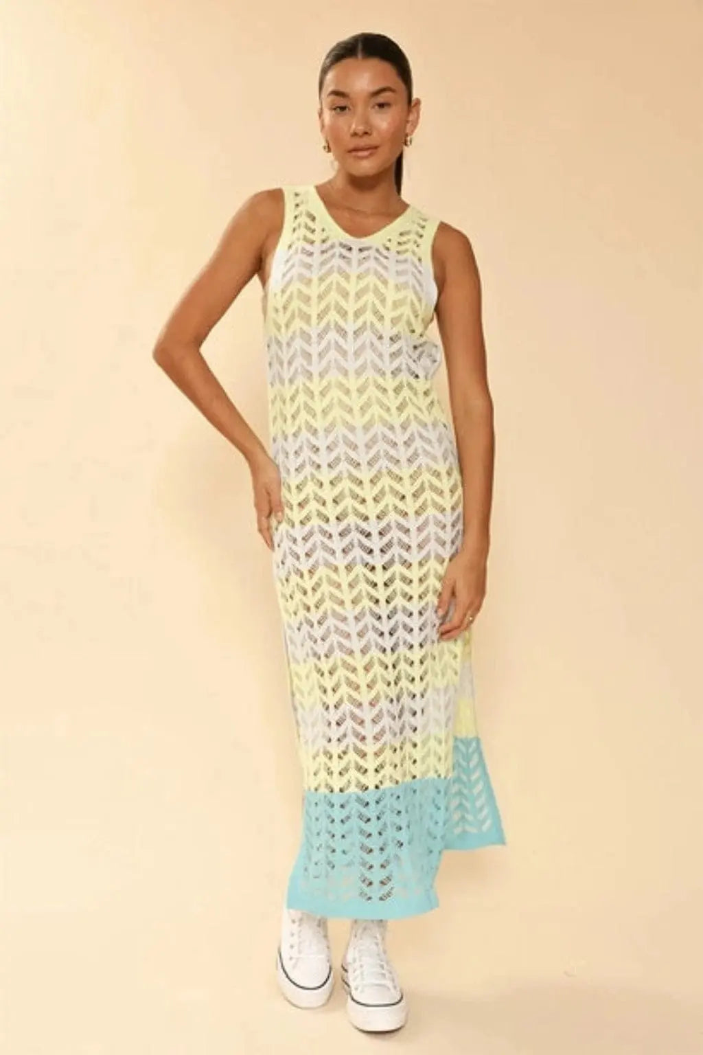 Time for the Beach cover up Dress Epicplacess White L