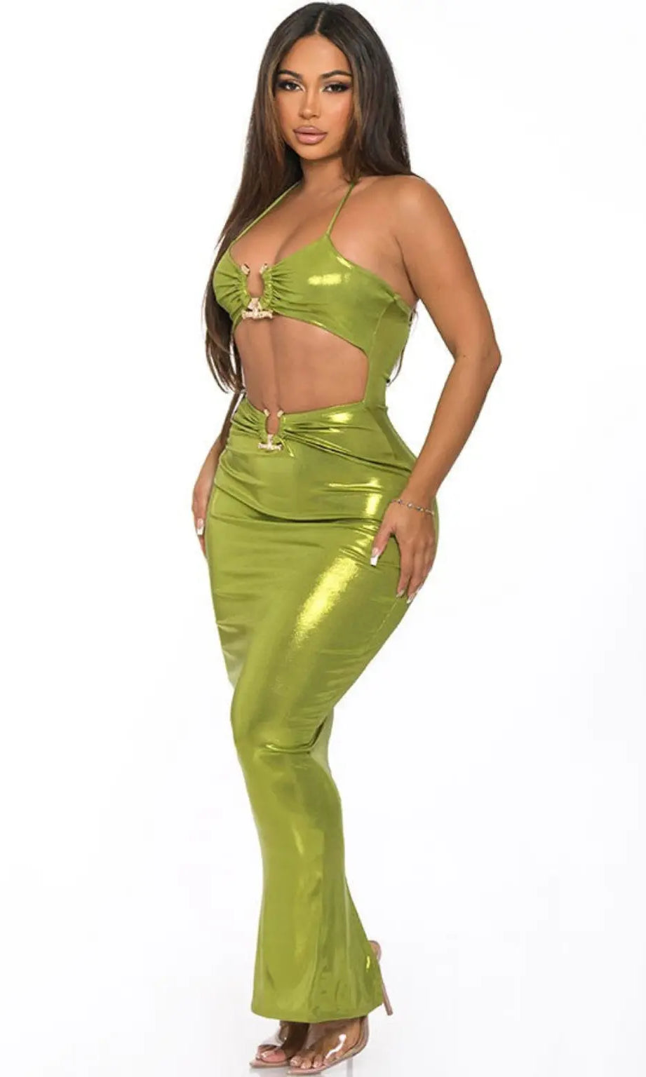 Trousers Club Cut Out Maxi Dress - Epicplacess