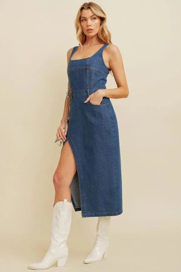 Kyle's Killer Women's Denim Maxi Dress - Epicplacess
