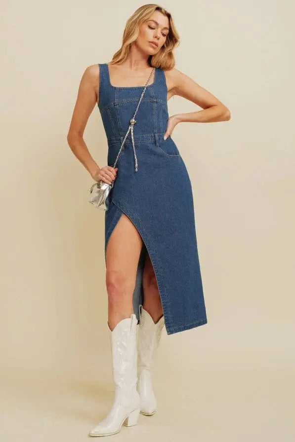 Kyle's Killer Women's Denim Maxi Dress - Epicplacess