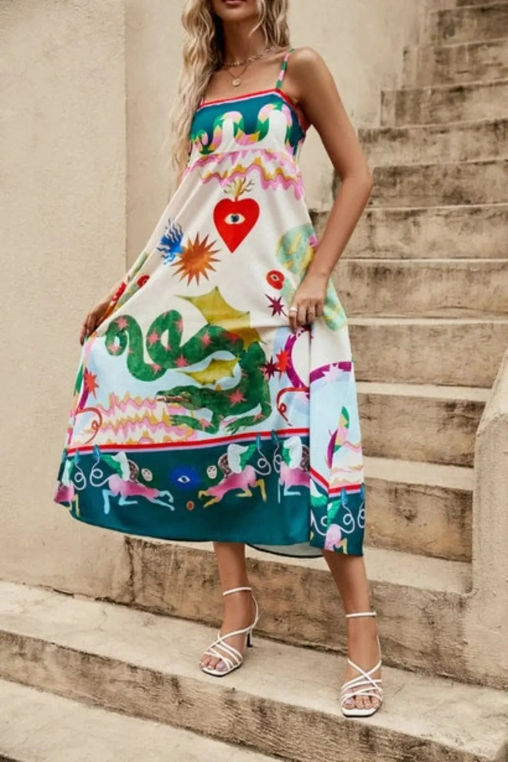 Wonderland Pink Dress Dress Epicplacess Pink M