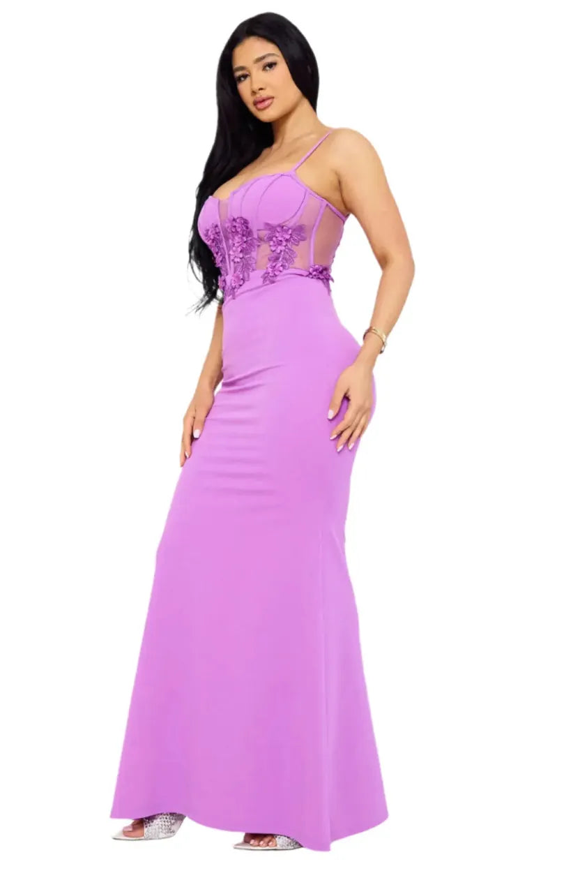 Purple gown side view - Epicplacess