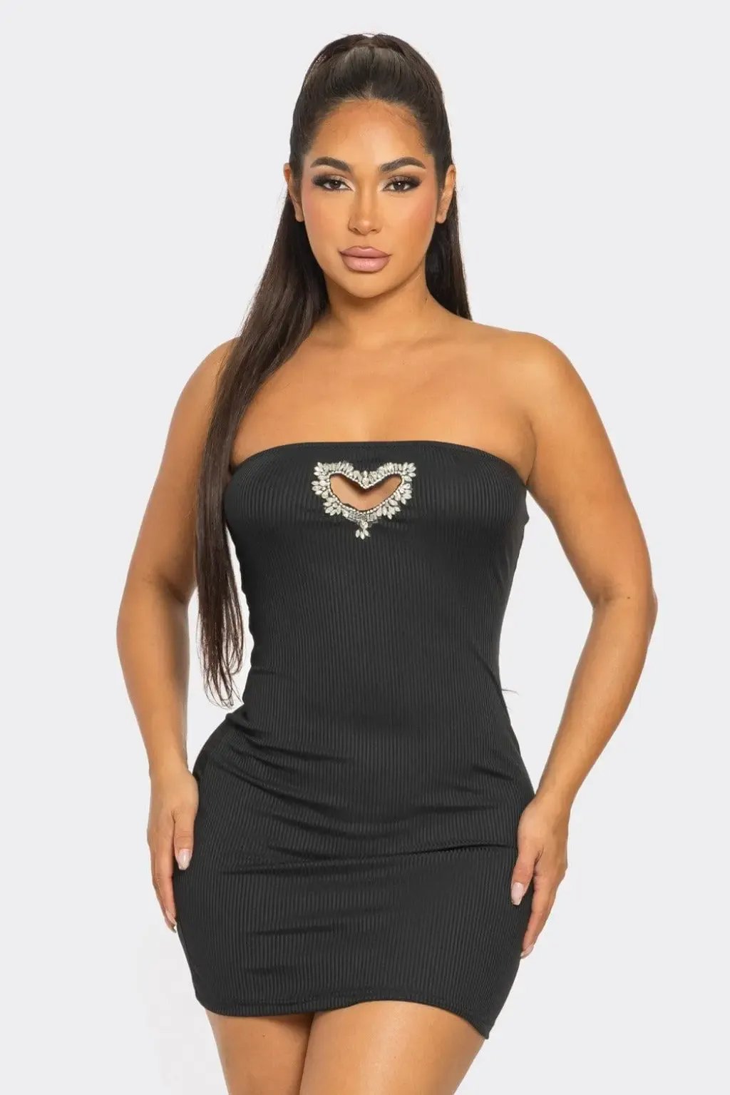 Tube mini dress front view - Epicplacess