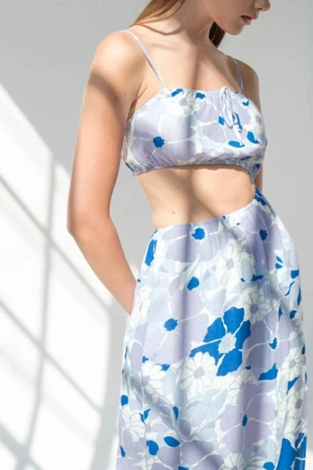 Show Some Skin Maxi Dress Blue Dress Epicplacess M Blue