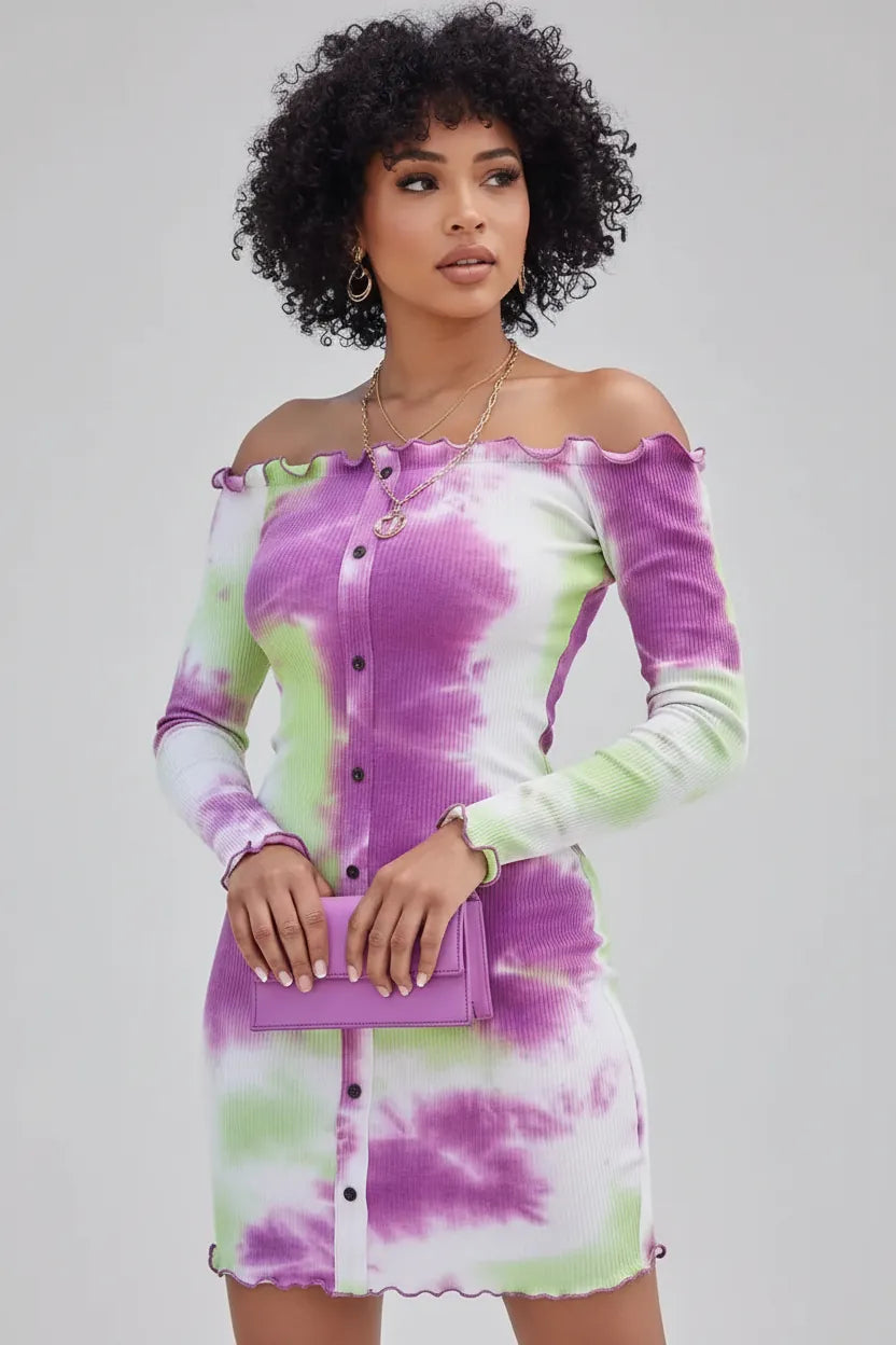 Rib knit mini dress detail - Epicplacess