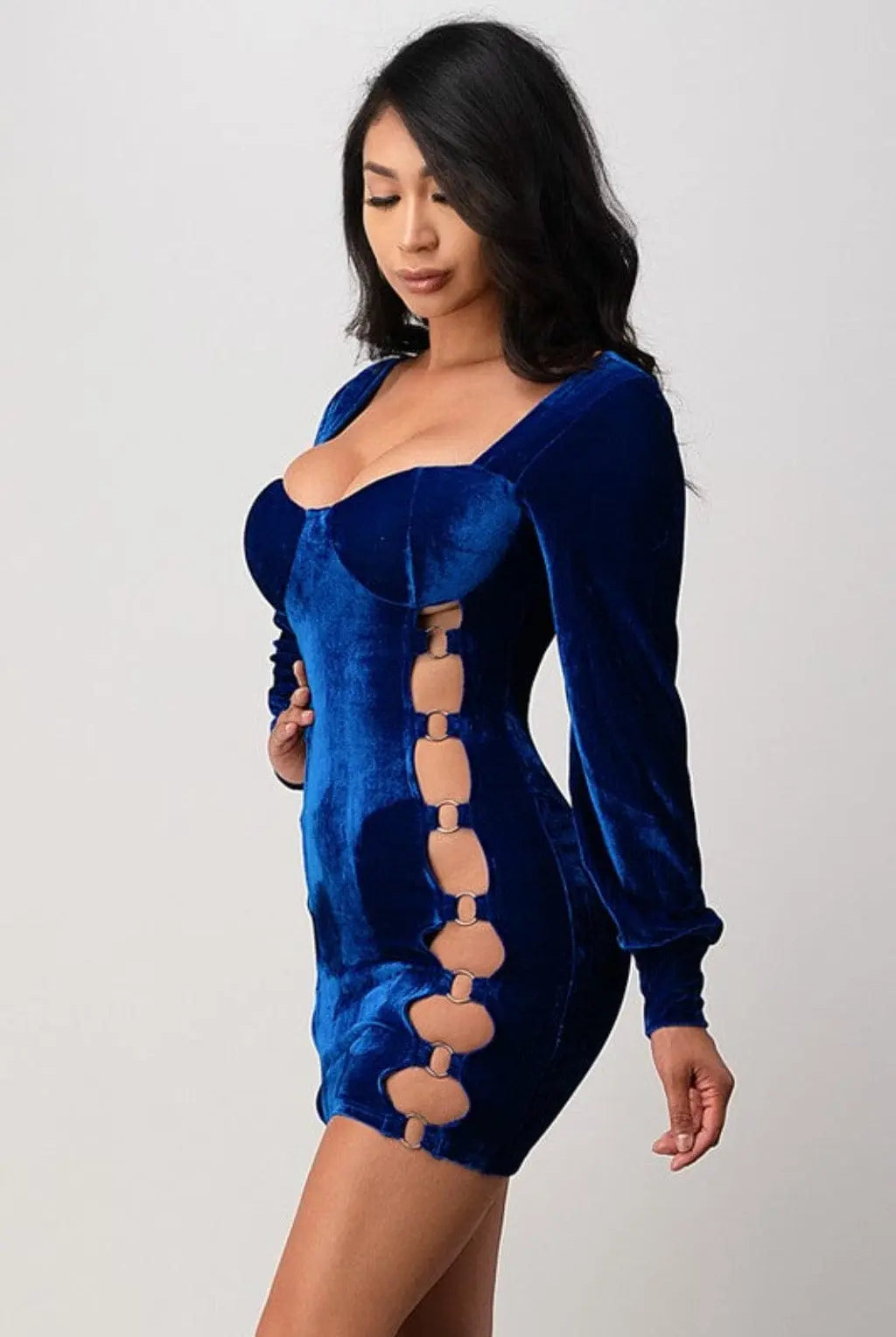 Gabriella Ring Out Mini Dress-Red/Blue Dress Epicplacess S Blue