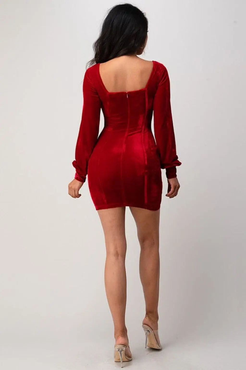 Gabriella Ring Out Mini Dress-Red/Blue - Epicplacess
