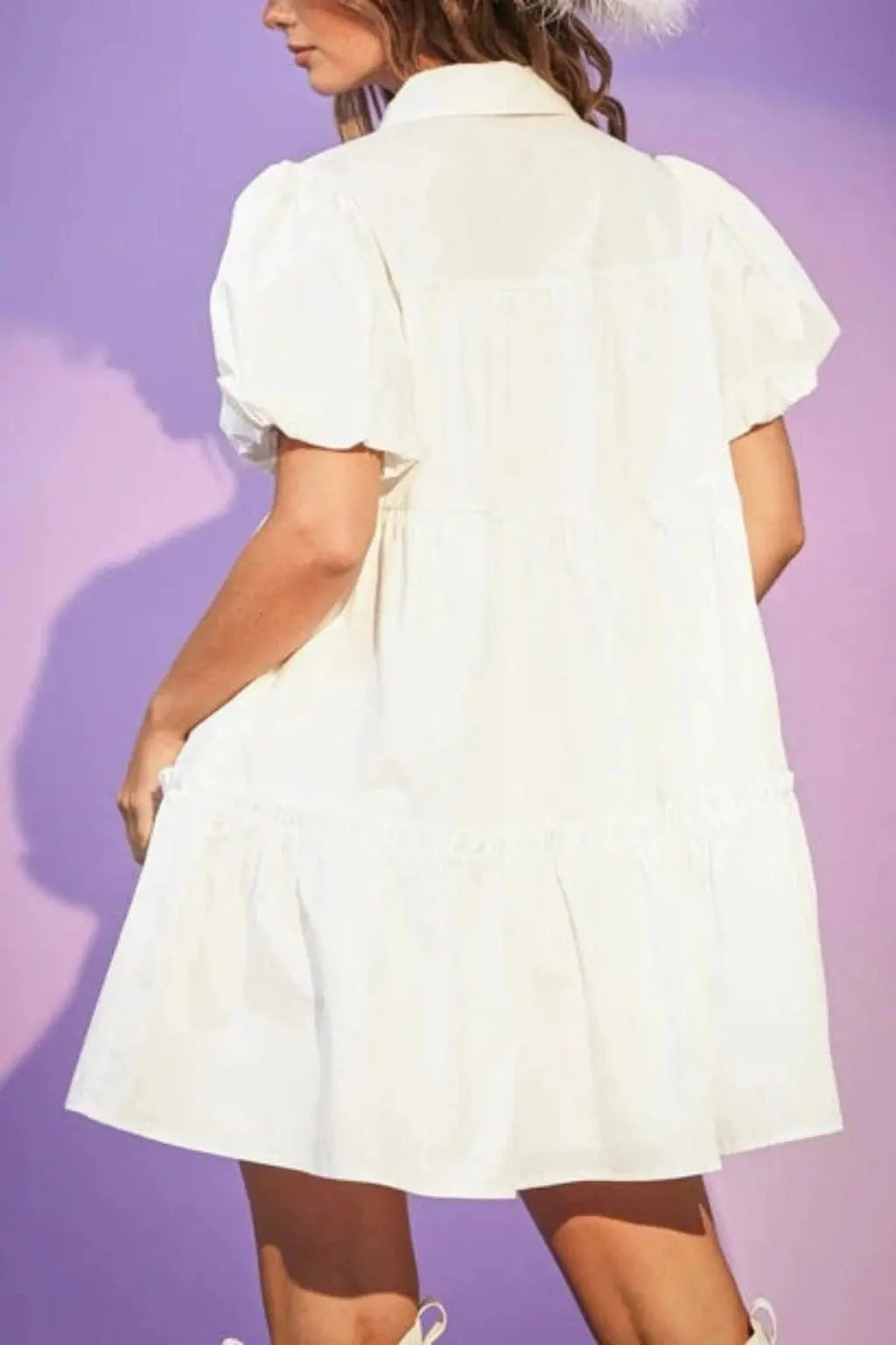 Crown The Queen Babydoll Mini Dress Dress Epicplacess XL White