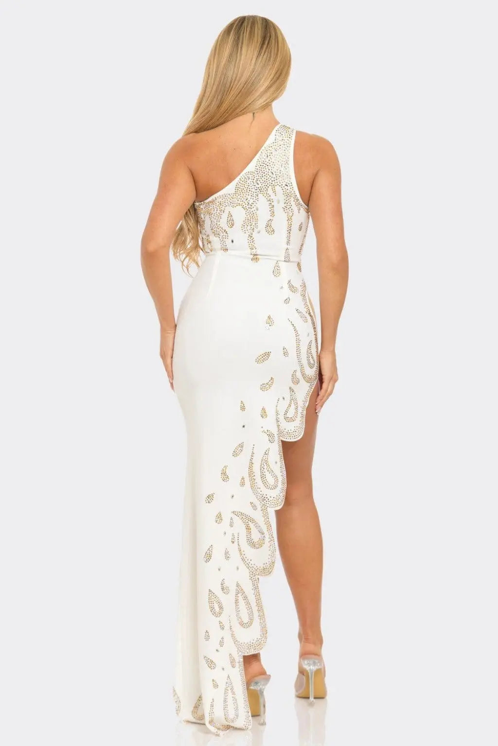 Organza Crystals Crochet Maxi Dress - Epicplacess