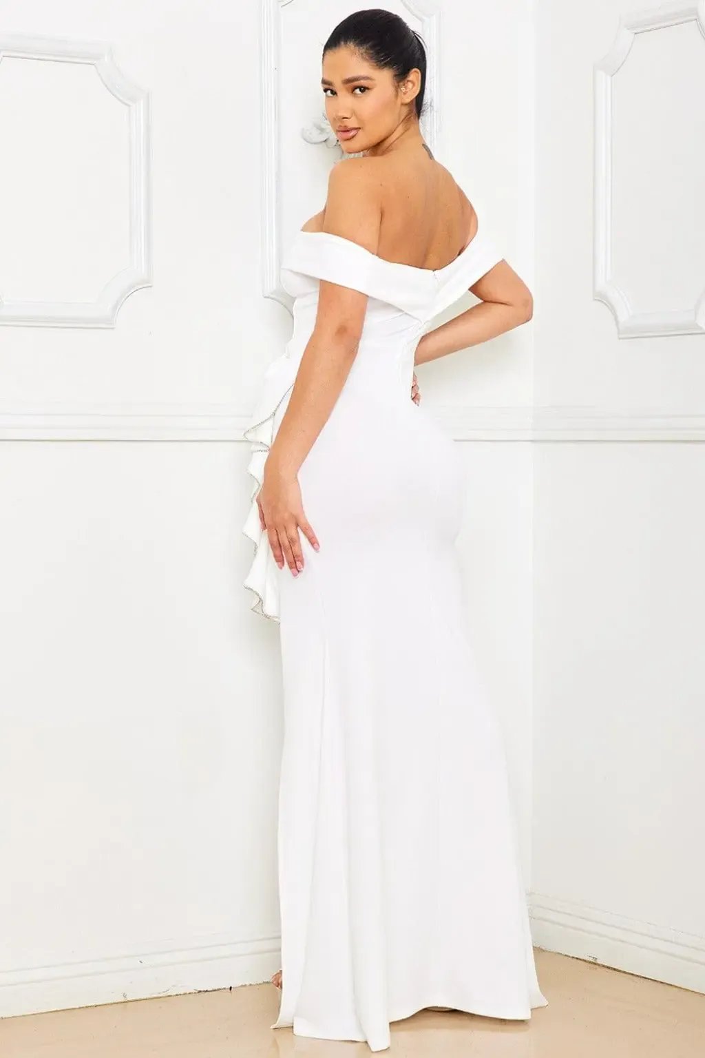 Reena Embellished Bandage Trim Maxi Dress - Epicplacess