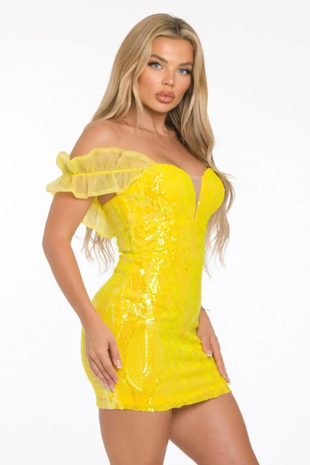 Sequin mini dress close detail - Epicplacess
