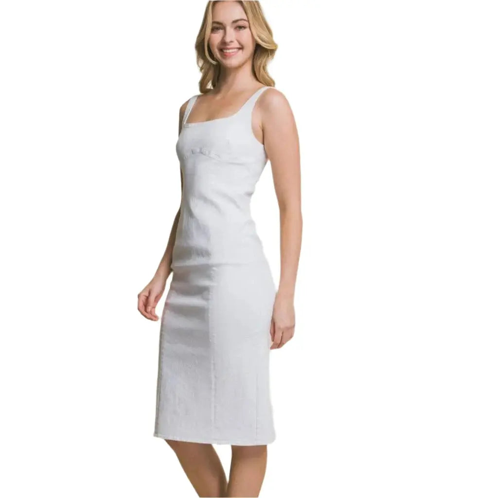 Breeze Britany Denim Midi Dress - Epicplacess