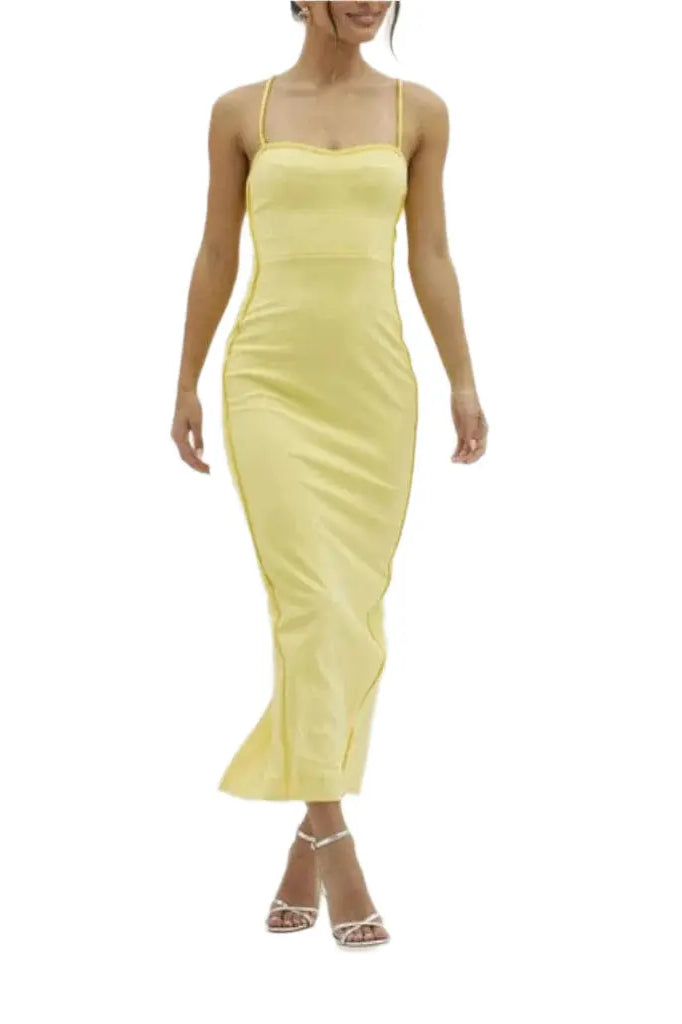 All Eyes on Me Maxi Dress Dress Epicplacess XS Yellow