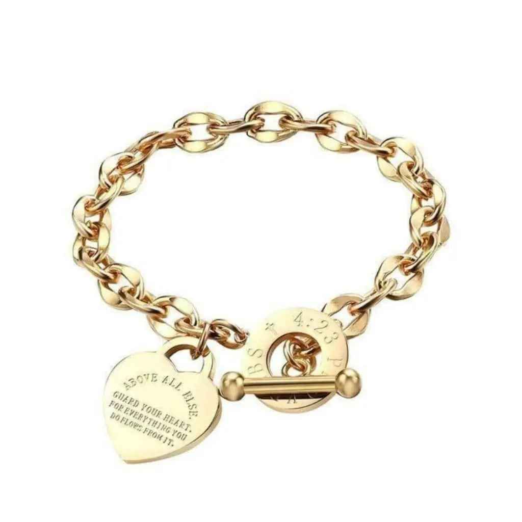 Rose gold heart bracelet - Epicplacess