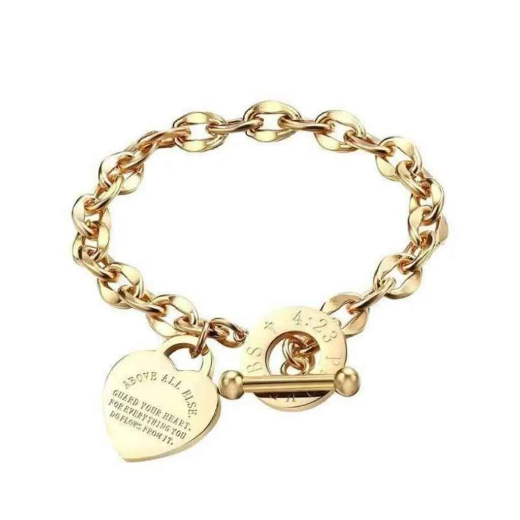 Rose gold heart bracelet - Epicplacess