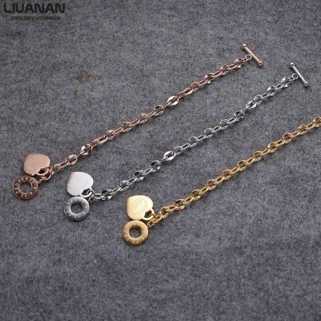 Rose gold charm bracelet - Epicplacess