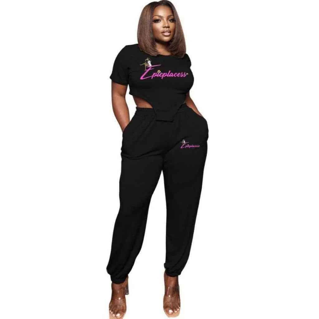Short-sleeve jumpsuit side view - Epicplacess