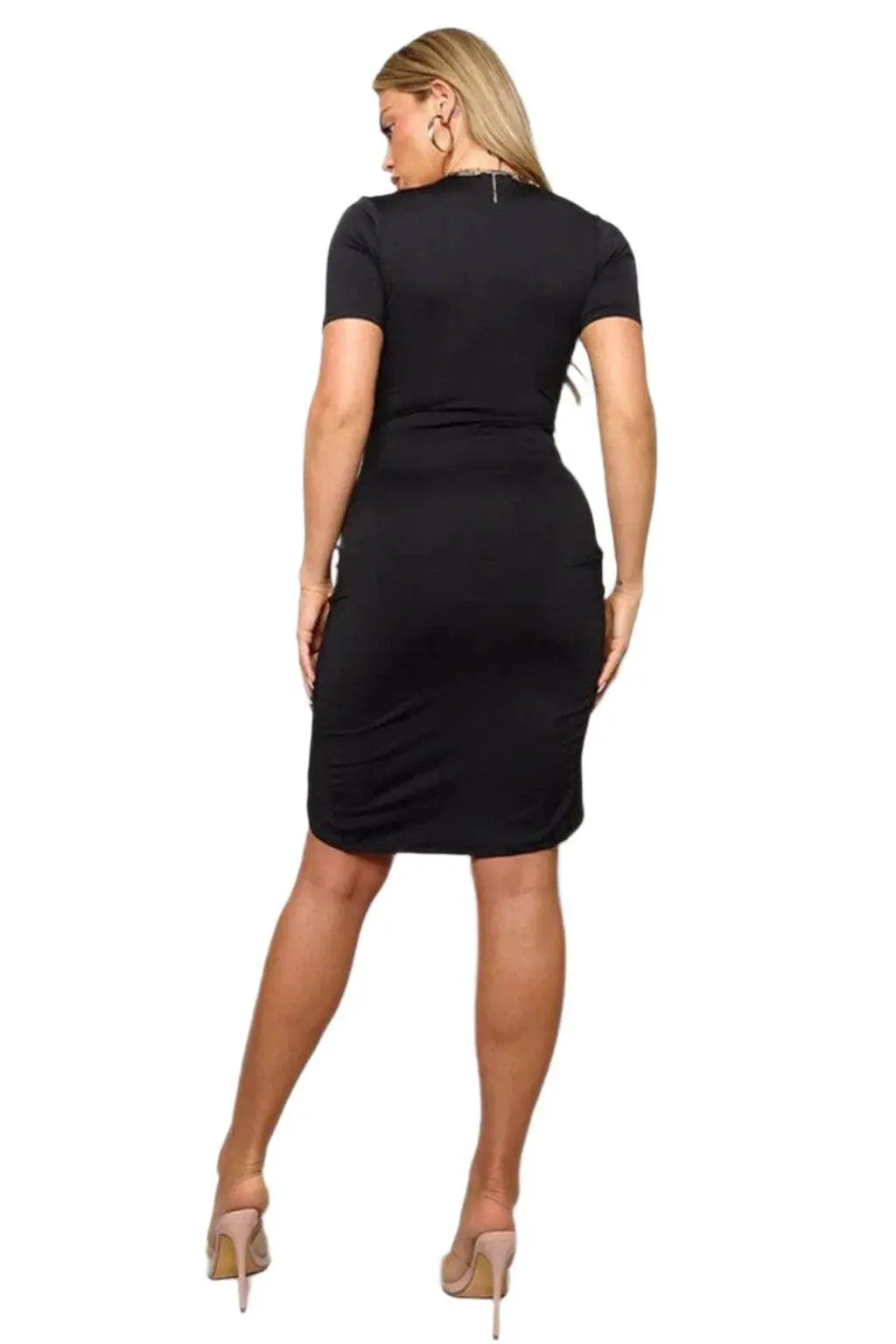 Alexandra Draped Mini Dress - Epicplacess