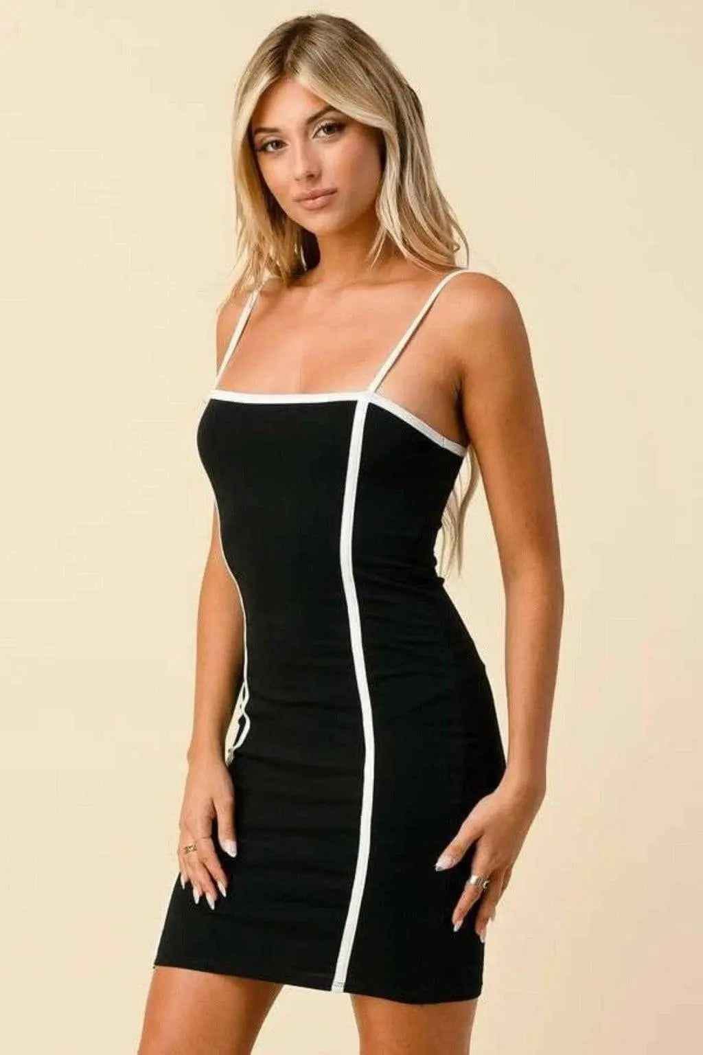 Ribbed mini dress product view - Epicplacess