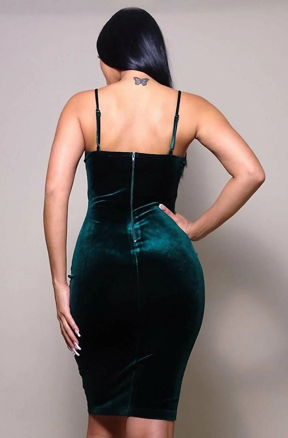 Bonded To You Velvet See Midi Dress Dress Epicplacess