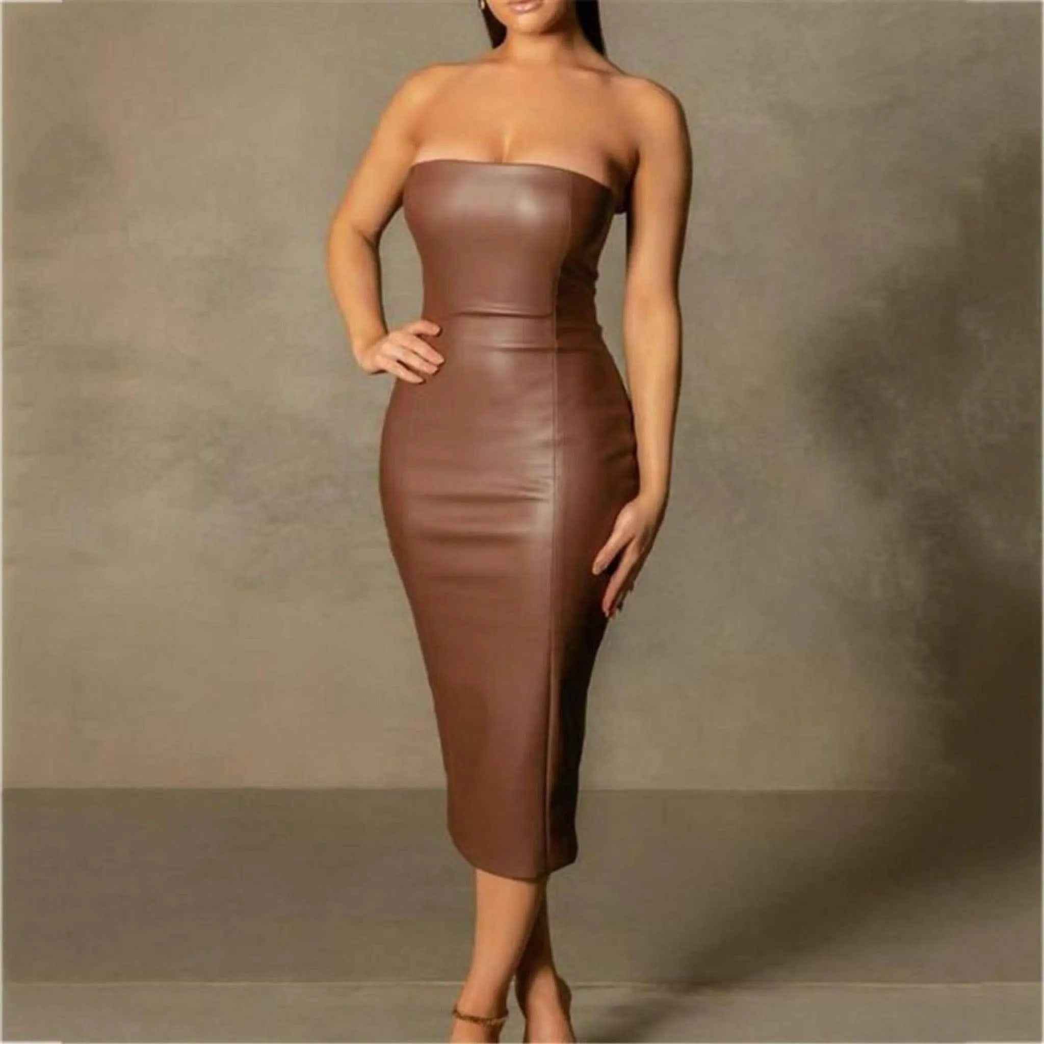 Romance midi dress front view - Epicplacess