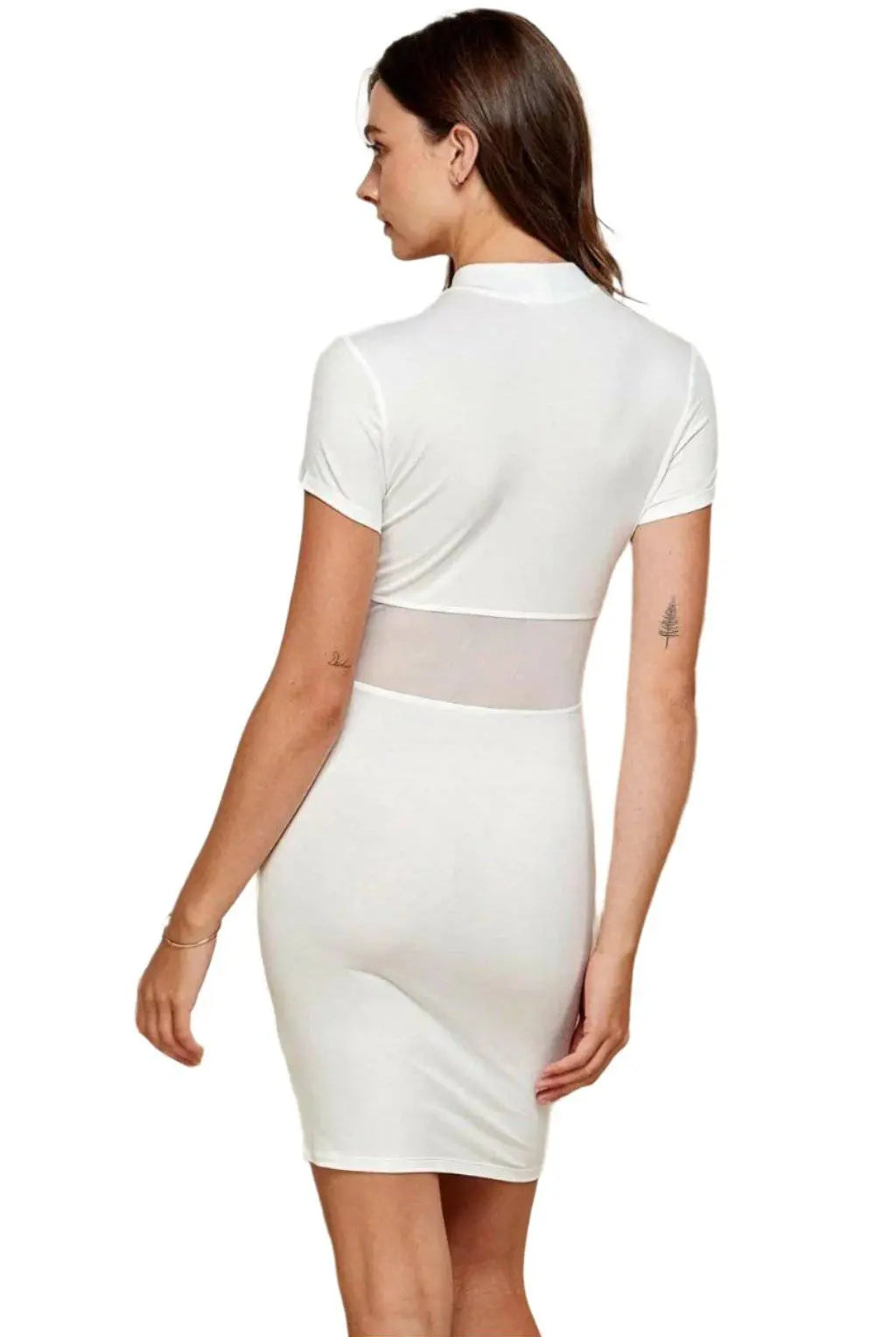 Corset Mesh Mock Mini Dress Dress Epicplacess